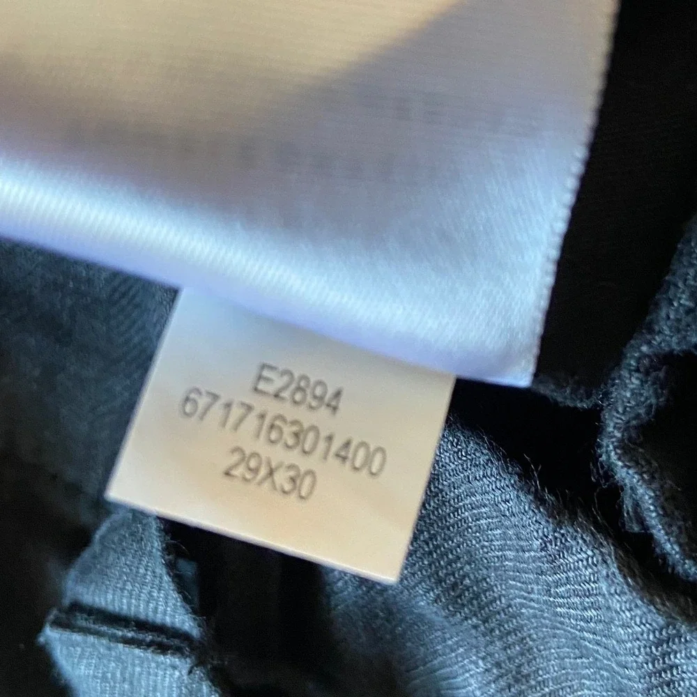 AYR Baird McNutt Irish Linen Black Pleated‎ Pants 29x30 Adjustable Side Tabs